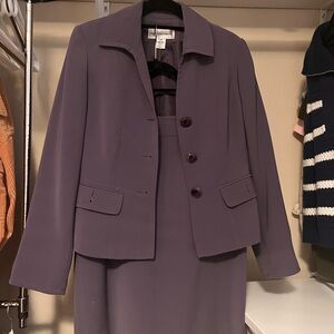 Jones New York Women's Purple Skirt Suit